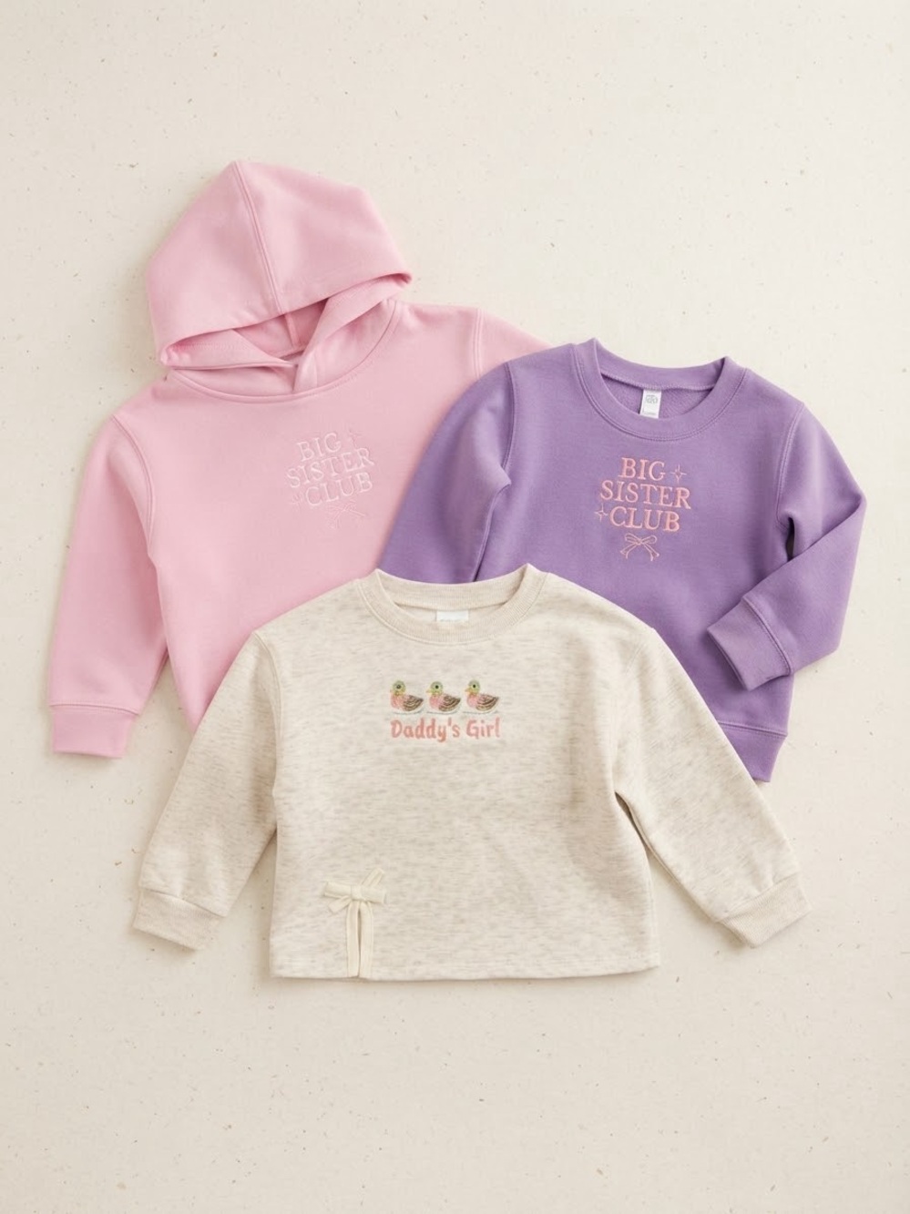 Custom embroidered toddler girls tops